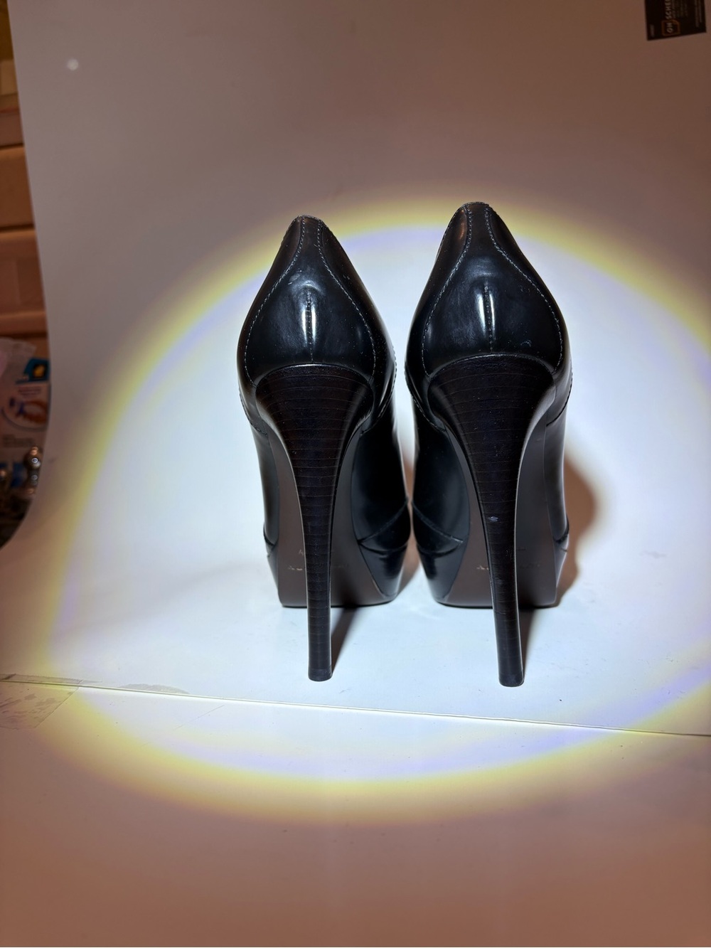 Burberry Black Patent Pointed Toe Stiletto Pumps